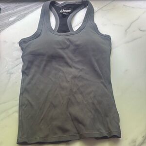 Bandier All Access Grey Ribbed Tank Top